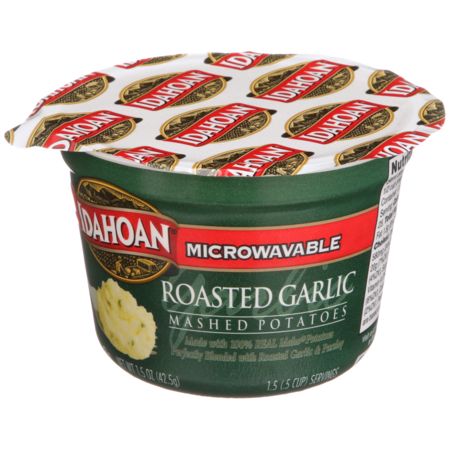 IDAHOAN FOODS Roasted Garlic Mashed Potato Microwavable Bowl 1.5 oz., PK10 2970033147